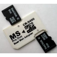 CR 5400 Photofast voor PSP Dual Tf Micro SD kaart naar 2x 32GB Micro SD